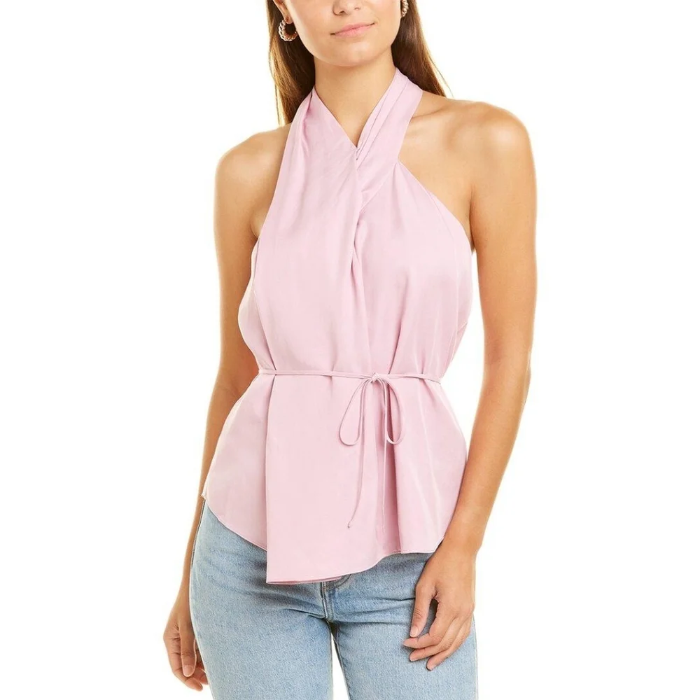 Club Monaco purple Cross over top blouse,NWT - Picture 1 of 2